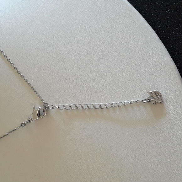 Swarovski Swan Stamped Necklace JJ134 - Picture 12 of 16
